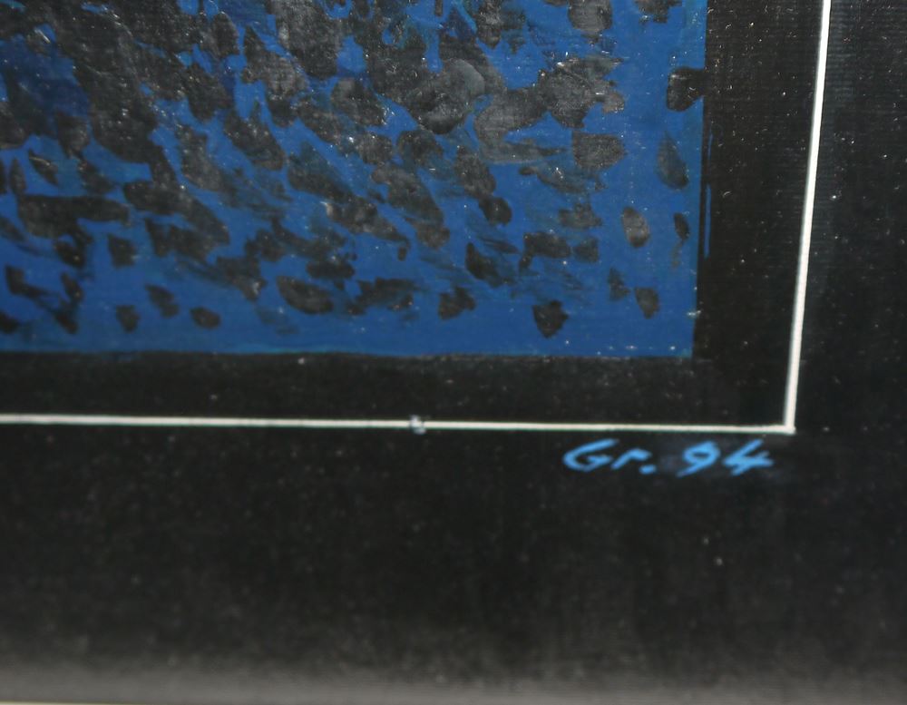 0157-Lothar Griesbach, Farbryhthmus, Ölgemälde von 1994, gerahmt - Image 2