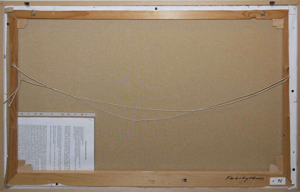 0157-Lothar Griesbach, Farbryhthmus, Ölgemälde von 1994, gerahmt - Image 3