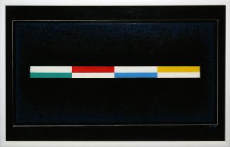 0157-Lothar Griesbach, Farbryhthmus, Ölgemälde von 1994, gerahmt