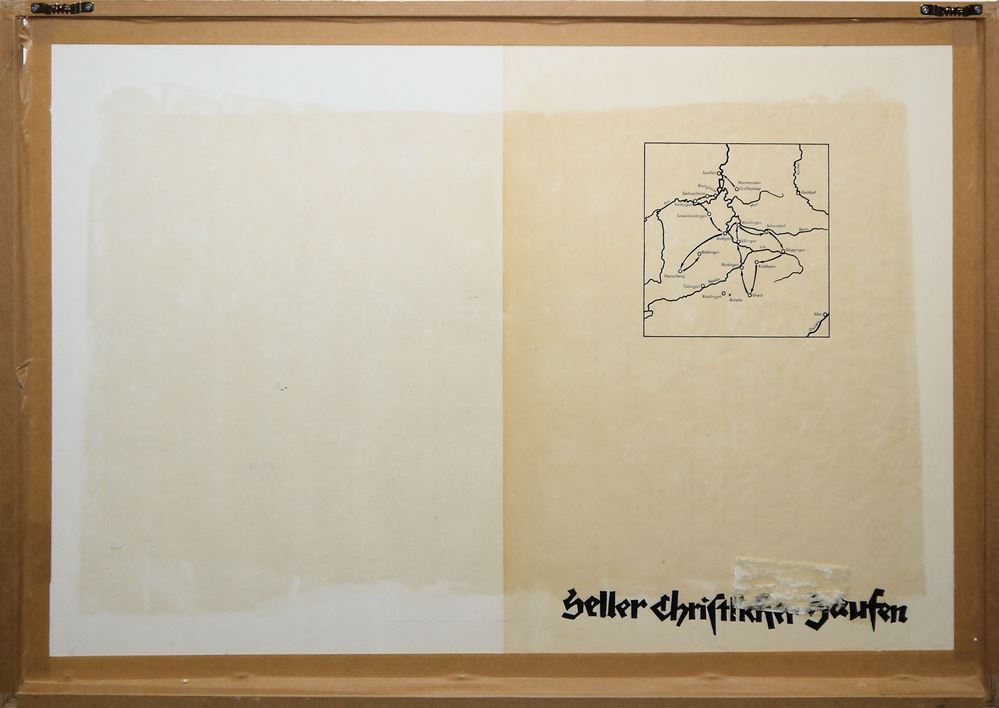 0161-HAP Grieshaber, 3 doppelblattgroße, sign. Farbholzschnitte "Dran, dran, weil Ihr Tag habt", alle 3 in gleicher Galerierahmung - Image 2
