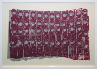 0161-HAP Grieshaber, 3 doppelblattgroße, sign. Farbholzschnitte "Dran, dran, weil Ihr Tag habt", alle 3 in gleicher Galerierahmung