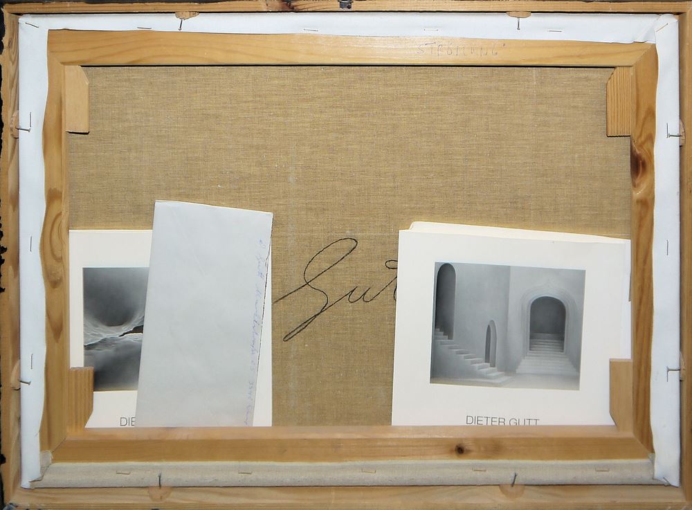 0168-Dieter Gutt & Klaus Brinkmann, 3 Ölgemälde der 1970/80er Jahre, gerahmt, mit Lit. (u.a. 3 monogr. Kat. des Frankfurter Kunstkabinetts Hanna Bekker vom Rath) - Image 4