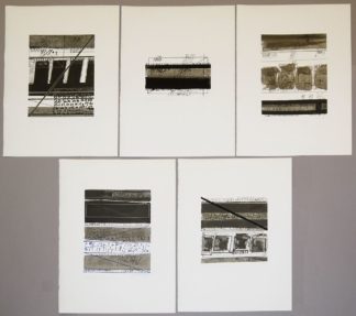 0172-Otto Herbert Hajek, aus "Briefe von Otto Herbert Hajek in Serigrafie", Abstrakte Kompositionen, 5 signierte Farbserigraphien