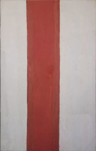 0179-Fritz Harnest, Weiß rotgeteilt, großes Ölgemälde um 1970