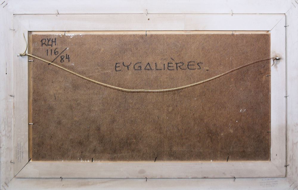 0186-Renée Yolanda Hauser, "Eygalières", südländische Landschaft, Ölgemälde von 1984 - Image 3
