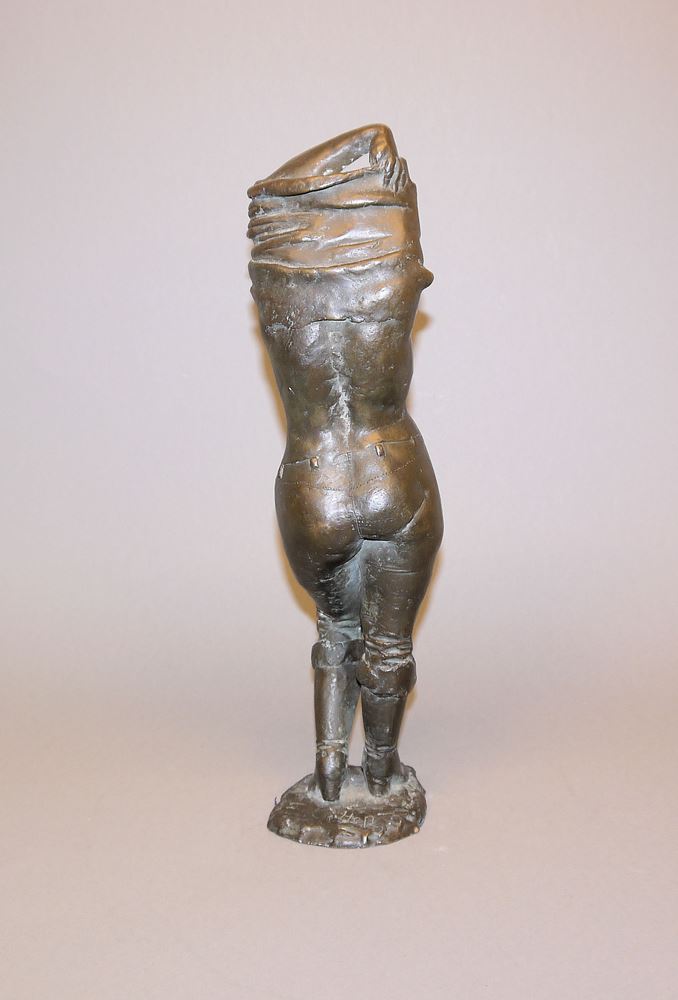 0193-Richard Heß, Sich entkleidende, Bronzeplastik - Image 2