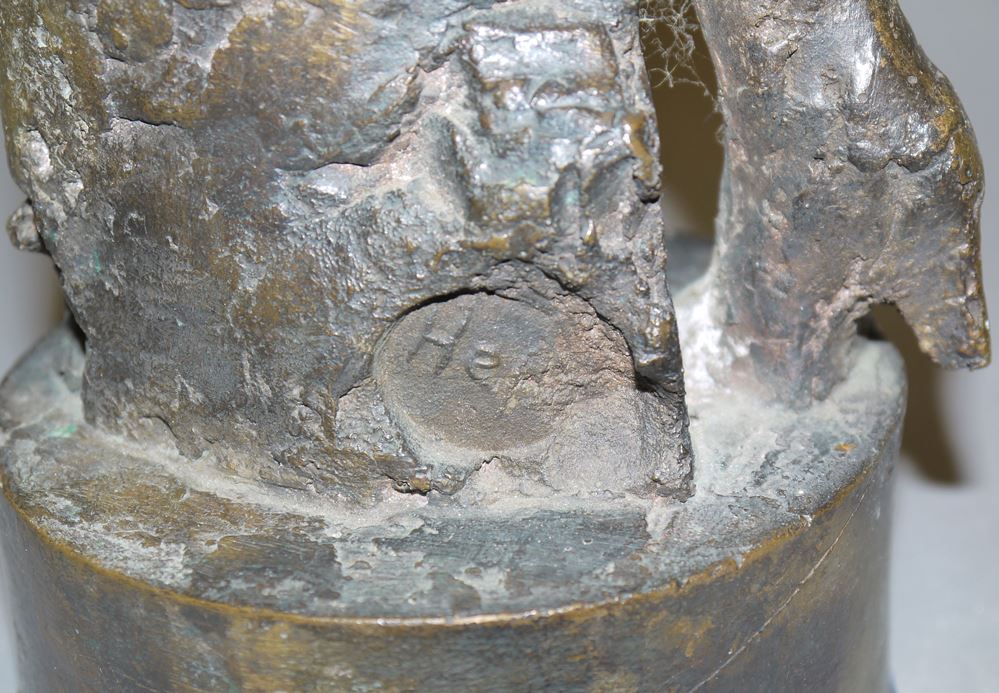 0194-Richard Heß, Halbakt, Bronzeplastik - Image 3