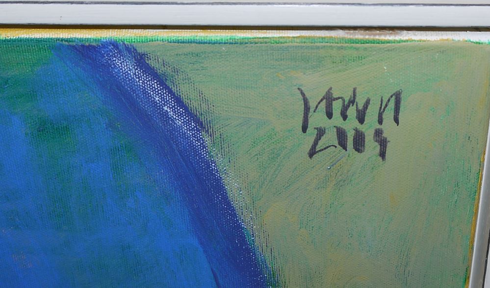 0202-Jost Heyder, Oskar Kokoschka, Ölgemälde, gerahmt - Image 2