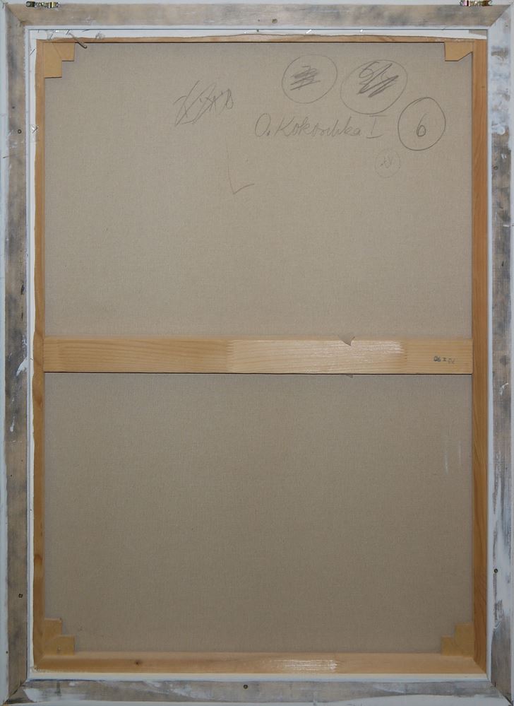 0202-Jost Heyder, Oskar Kokoschka, Ölgemälde, gerahmt - Image 3