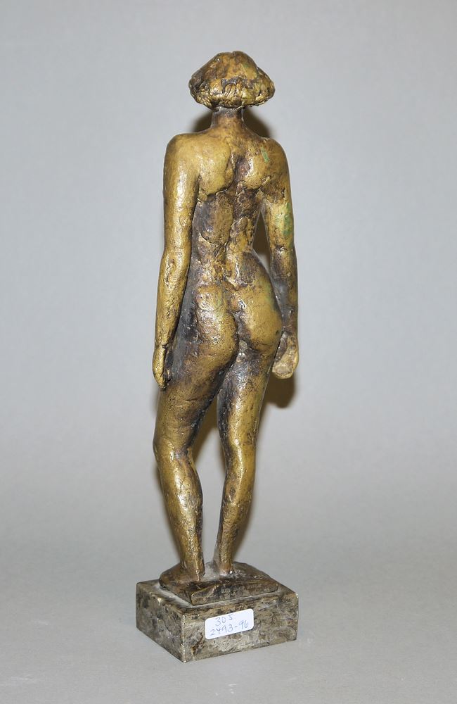 0208-Christian Höpfner, Stehender Akt, Bronzeplastik - Image 2