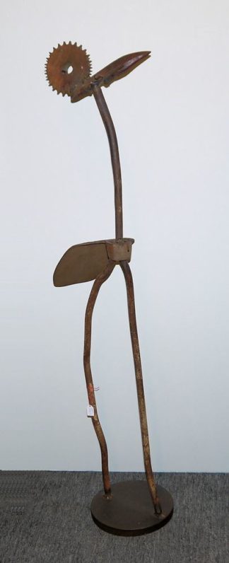 0212-Albert Huber, "Roadrunner", Eisenplastik , H 113 cm