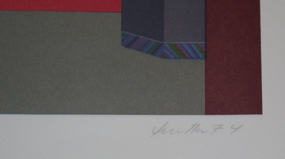 0215-Wolfgang Hutter, Raum und Halbakt, Farblithographie und Farbradierung von 1974/80, einmal gerahmt - Image 4