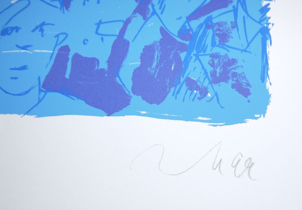 0217-Jörg Immendorff, "Bourse" (Börse), sign. Farbsiebdruck von 1999 - Image 2