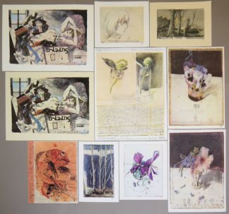 0221-Horst Janssen, 10 graphische Blätter, 8 x signiert