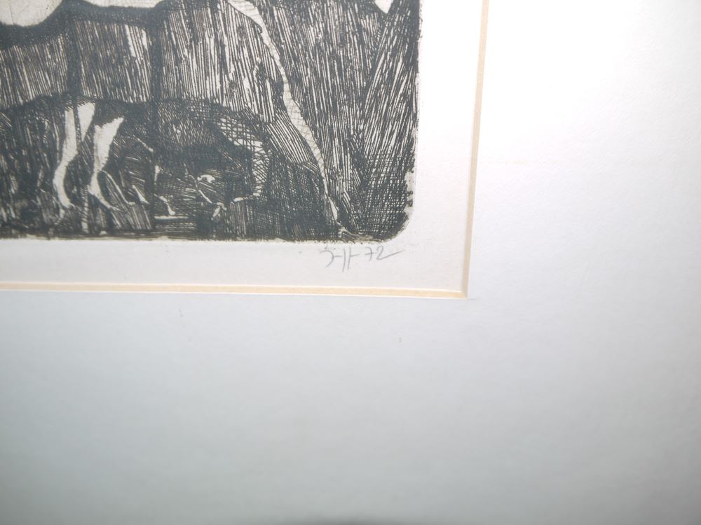 0227-Horst Janssen, Ballhaus Jahnke, signierte Radierung von 1964 – Bild 3
