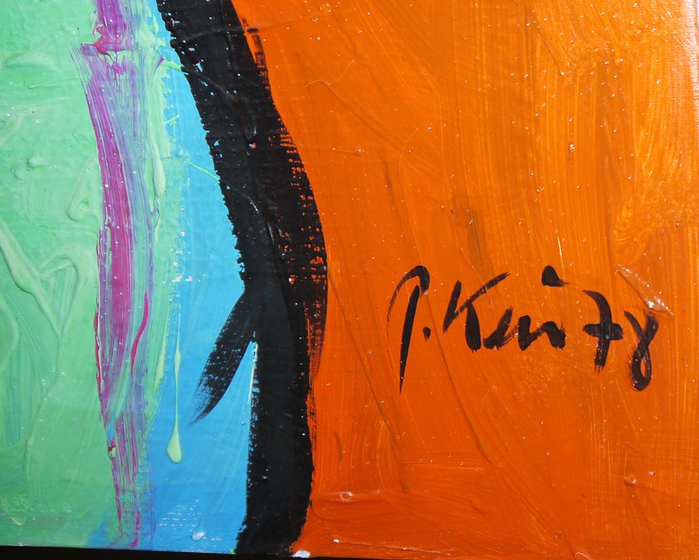 0234-Peter Robert Keil, Neo-expressive Frauenbilder, 2 große Ölgemälde von 1978 & 1983, für Selbstabholer (150/155 x 100/105cm) – Bild 2