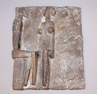 0236-Manfred Kieselbach, Paar, Bronzerelief