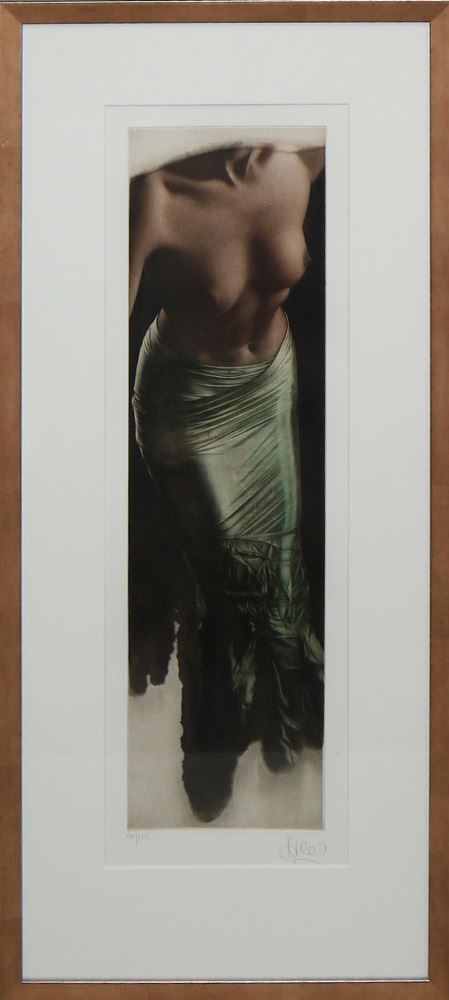 0241-Willi Kissmer, Frauenakte, 3 signierte Farbradierungen von 1999, galeriegerahmt – Bild 4