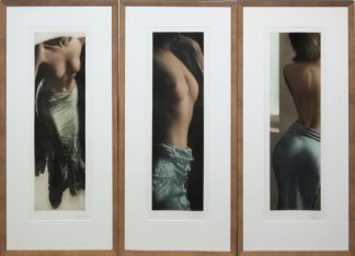 0241-Willi Kissmer, Frauenakte, 3 signierte Farbradierungen von 1999, galeriegerahmt