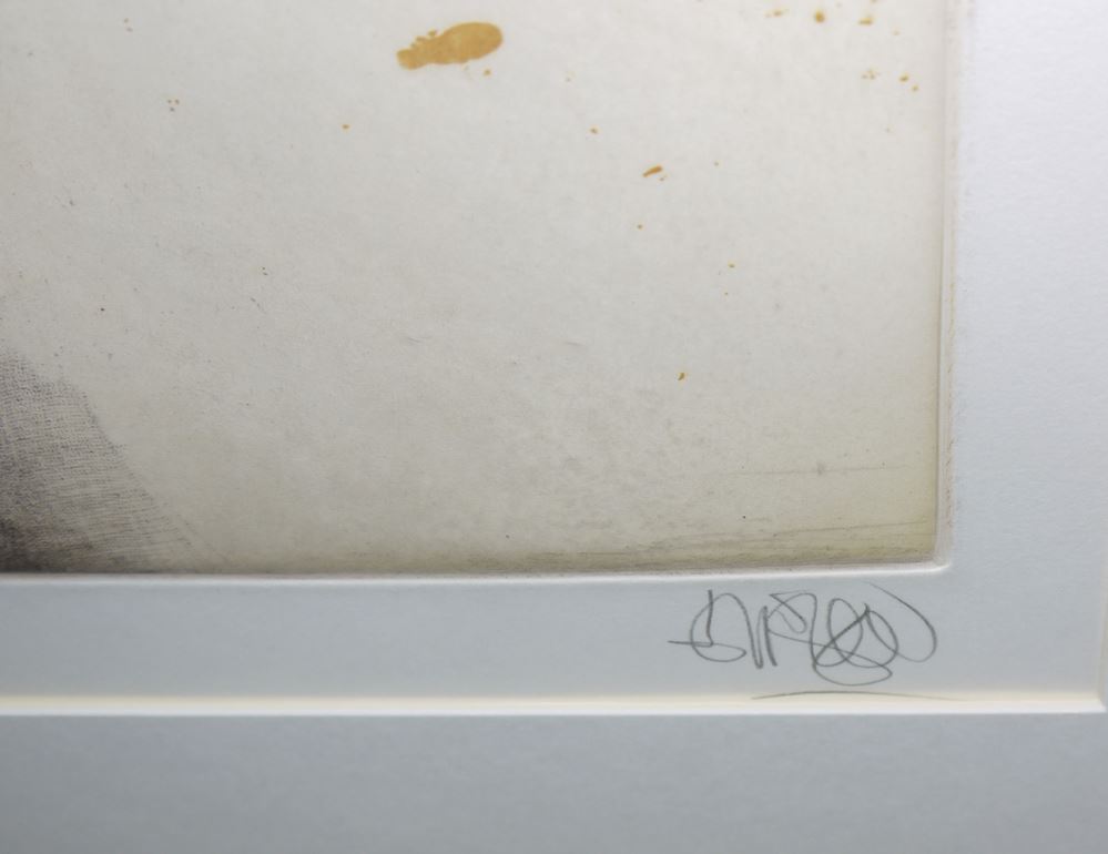 0242-Willi Kissmer, Rückenakt und Halbakt, 2 signierte Farbradierungen, galeriegerahmt – Bild 2