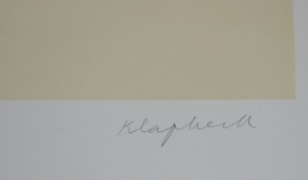 0244-Konrad Klapheck, "L'Elu" (Das Telefon), signierte Farblithographie – Bild 2