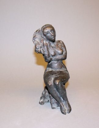 0247-Nina Koch, Sitzende, Bronzeplastik