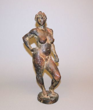 0263-Karl Heinz Krause, Stehender Akt, Bronzeplastik von 1987