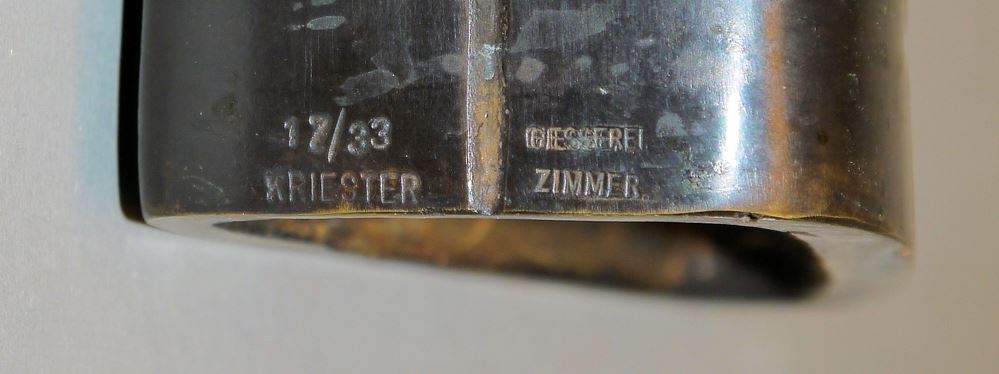 0270-Rainer Kriester, "Kopfzeichen XVIII", Bronzeplastik - Image 2