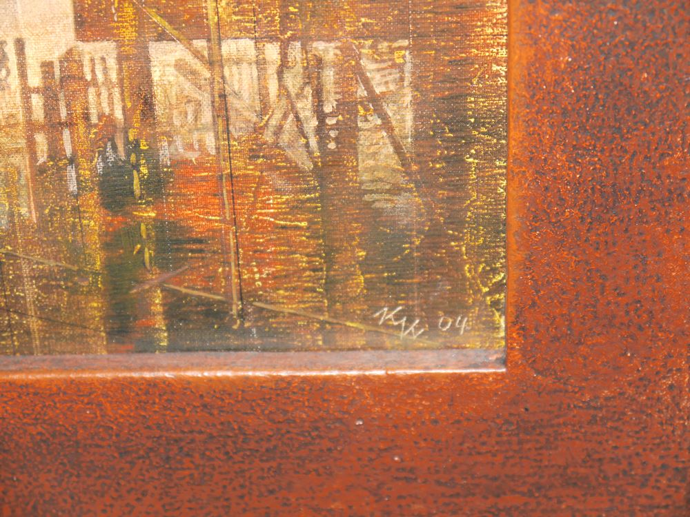 0274-Klaus Kugler, "Landschaft mit Harfnerin", Tempera von 2004 - Image 2