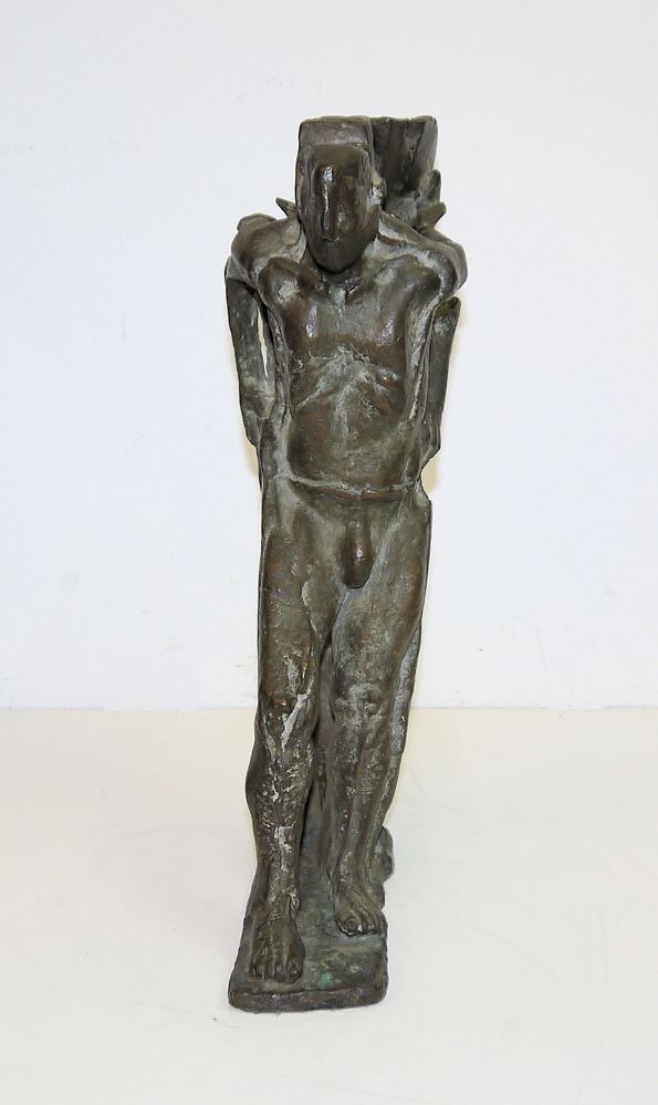 0302-Eberhard Linke, o.T., Zwei Figuren, Bronzegruppe von 1980 - Image 2