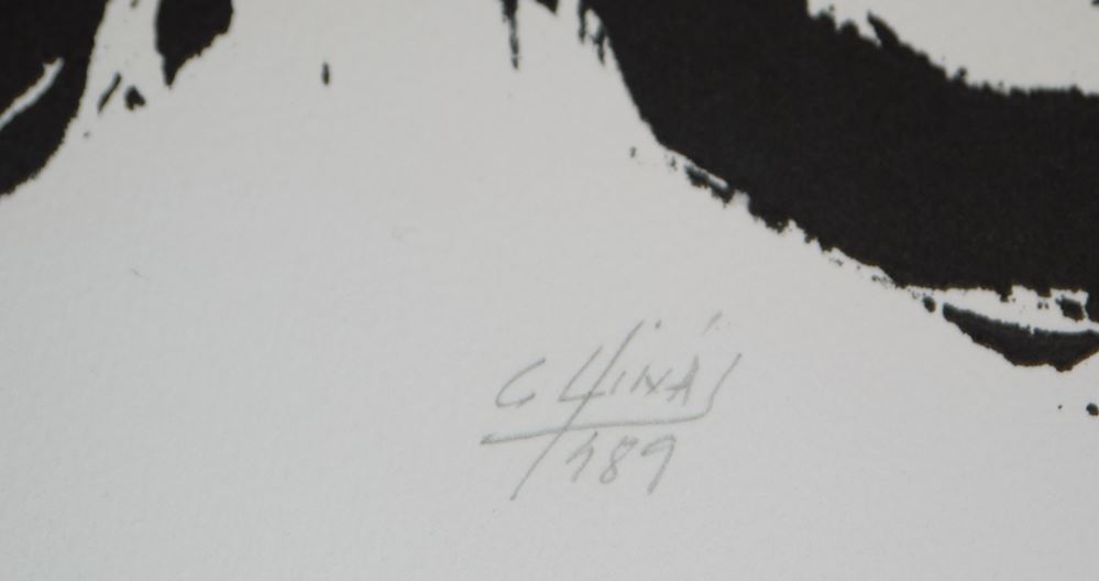 0303-Guido Llinás, 6 große, sign. Holzschnitte - Image 2