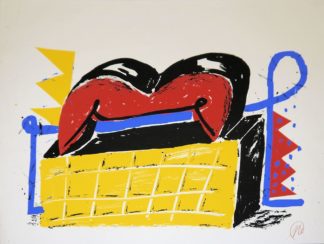 0308-Markus Lüpertz, Dithyrambe, signierte Farbserigraphie