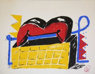0309-Markus Lüpertz, Dithyrambe, signierte Farbserigraphie