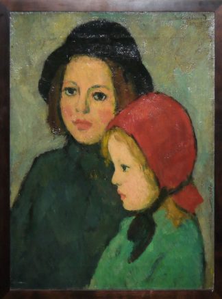 0315-Willi Maillard, Die zwei Schwestern, Ölgemälde von 1925