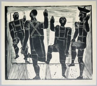 0317-Gerhard Marcks, 4 Holzschnitte der Jahre 1922-35, aus Nachlass Klaus Dallhammer, Dozent auf Burg Gibiechenstein
