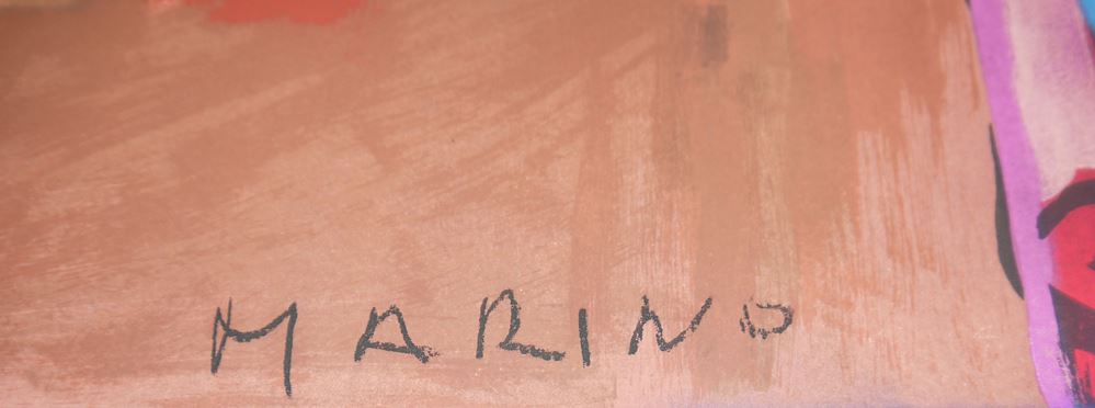 0319-Marino Marini, Olympia 1972, Farblithographie – Bild 2