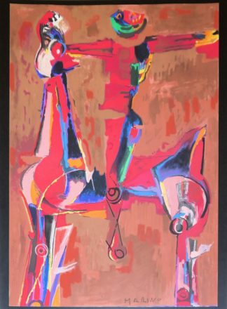 0319-Marino Marini, Olympia 1972, Farblithographie
