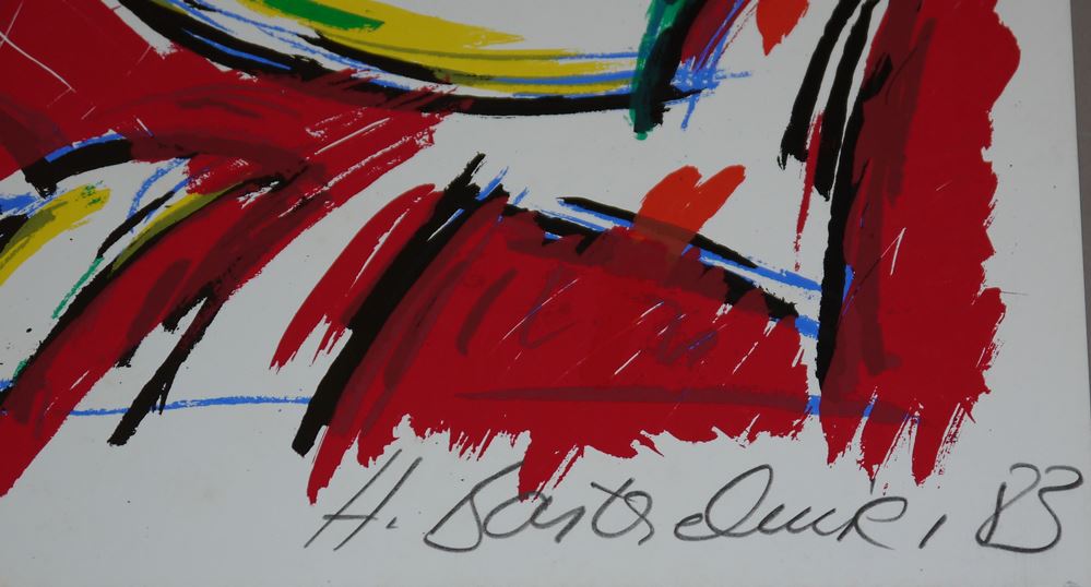 0327-Albert Merz und Heide Barthelmie, Frauenakt, 2 signierte Farbserigraphien von 1983 – Bild 2