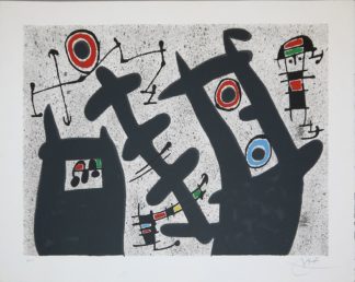 0332-Joan Miro, aus: Le lézard aux plumes d'or, handsignierte Farblithographie von 1971