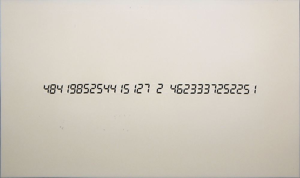 0336-Tatsuo Miyajima, Life Face, Vol. 1, signierter Siebdruck mit Prägedruck von 1990 – Bild 2
