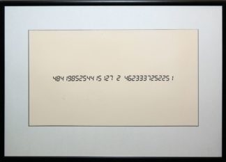 0336-Tatsuo Miyajima, Life Face, Vol. 1, signierter Siebdruck mit Prägedruck von 1990