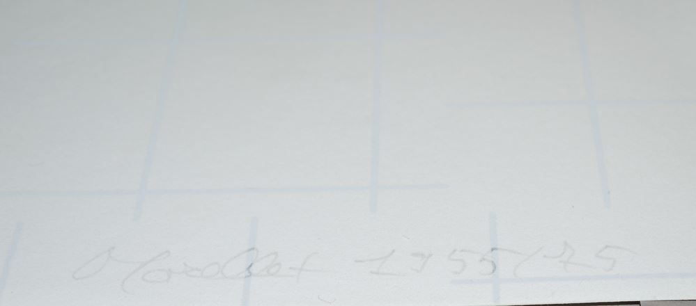 0340-Francois Morellet, Konkrete Kunst, signierte Serigraphie von 1955/75, o. Rahmen – Bild 3