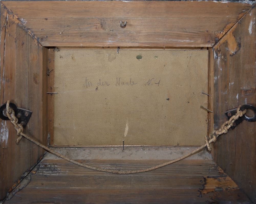 0346-Josef Mühlbeck, "An der Naabe", Ölgemälde – Bild 4