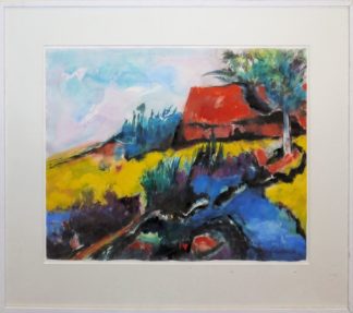 0362-Helmut Nötzoldt, "Schwarzer Losverkäufer" von 1951, Sonnenaufgang von 1990 und Sommerlandschaft von 1991, 3 Aquarelle, gerahmt