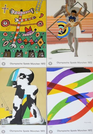 0364-4 Künstlerplakate Olympische Spiele München 1972: Antes, Davie, Dorazio und Philipps