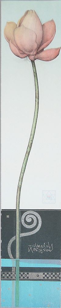0373-Michael Parkes, "Nelumbo Nucifera", signierte Farblithographie