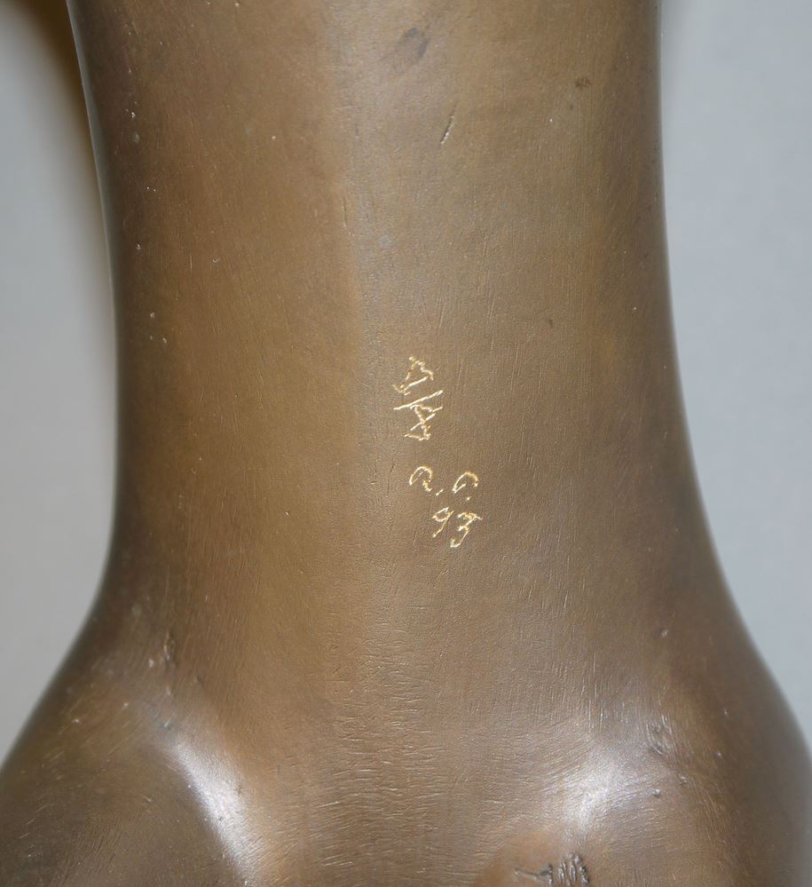 0381-Reinhold Petermann, Zwei Pferde, Bronzeplastiken von 1993 – Bild 5