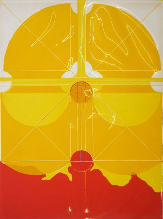0392-Giò Pomodoro,  "Male and Female Seal I & II" aus "Tamarind Squares XI", zwei sign. Op art - Farblithographien von 1967 mit verschiebbaren Siebdruckfolien