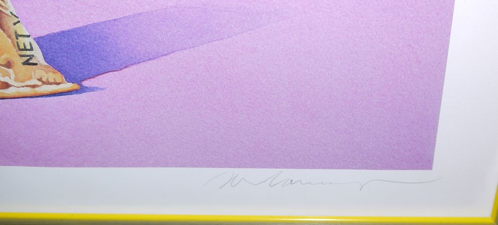 0395-Mel Ramos, Butterfinger, signierte Farblithographie, galeriegerahmt – Bild 2