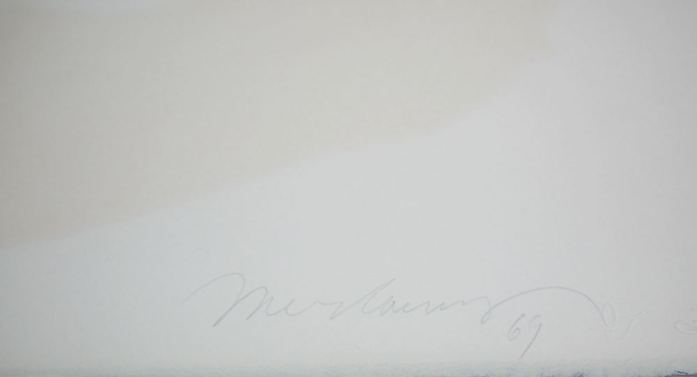 0397-Mel Ramos, Currassow, signierte Farblithographie aus: Leta And The Swan Suite von 1969 – Bild 2